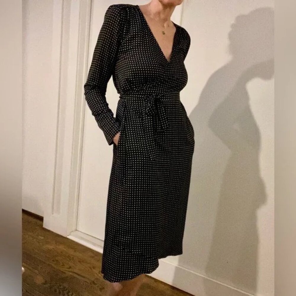 GAP business casual wrap dress, midi, tall size M